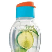 Botella Para Agua Eco Twist Capacidad 1L Tupperware - Azul naranja transparente - Ver 2