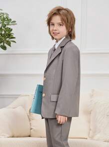 Abito Formale Con Cravatta Per Ragazzo Tween, Adatto Per Uniformi Scolastiche, Occasioni Formali, Look Da Gentiluomo, Festival, Feste E Vita Quotidiana