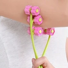 1/2PCS Flower-Shaped Face Massager For Natural Firming - Beauty Roller For V-Shape Contour & Relaxation, Battery-Free,Beauty,Skin Care Products,Spa,Self Care,Skin Care Tools,Face Care,Esthetician Supplies,Massage,Face Massage Tool,Face Roller