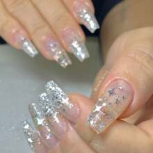 Kit 100 Unhas Postiças Realista Tips Tradicional Manicure - Laranja Queimado - Visão 3