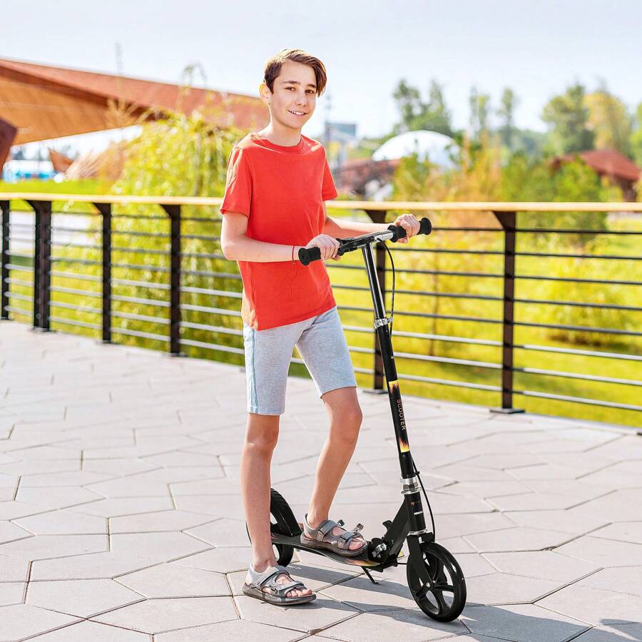HOMCOM Kids Scooters & Equipment - Black - View 1