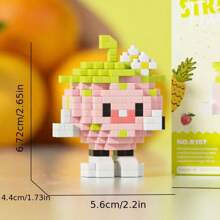 Micro-Particle Assembly Block Toy, Food Series Fruit Simulation, Diy Creativity Gift Room Decoration - Multicolor - View 11