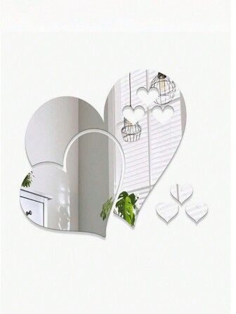 1set Acrylic Mirror Wall Stickers For DIY Creative Mirror Decoration Of Living Room, Bedroom And Bathroom Walls, Stickers, Wall Decal, Vinyl Decal For Home Decorations, Spring Decoration Items Refresh Your Home, Rama Decoration Stickers Wall Decor Room Decor Wall Mirror Mirror For Room Bathroom Decor Living Room Decor
