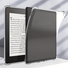 1 pièce Coque de protection transparente Apple, anti-chute, couverture complète, coque en silicone souple, convient pour Kindle