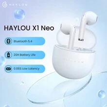 Haylou 1入組x1 Neo Tws 5.4耳機0.06秒低延遲20小時續航輕觸控無線耳機耳塞 - 白色 - 查看 2