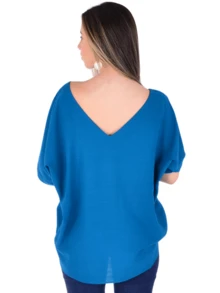 Women Blouses - Màu xanh ngọc - Xem 3