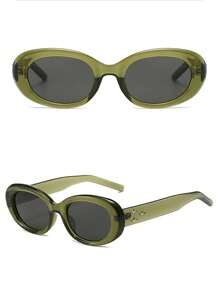 1pc New Korean Style Vintage Gm Sunglasses For Women Men, Ins Style Uv Protection Shades Cute Sunglasses Beach Sun Glasses Beach Accessories For Women Sun Glasses Sunglasses Shades Basics And Suit For Sweater Jeans Sweatpants Hoodie Jackets Dress And Long Sleeve Shirt