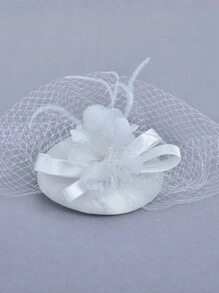 Mũ quyến rũ nhỏ dành cho nữ Váy cưới màu đen quý phái cổ điển của Anh Mũ sắt Đêm che mặt ở Thượng Hải Mũ nón Phụ kiện Mũ quyến rũ dành cho nữ Mũ đua ngựa Mũ dự tiệc Chụp ảnh cưới cô dâu Mũ sắt Mũ trang nhã Mũ đen Mũ trắng Mũ quyến rũ Mũ nữ màu hồng Nơ mũ duyên dáng - A - Xem 1