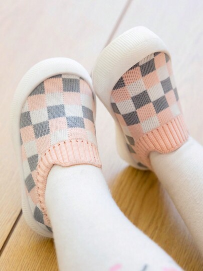 1pair 6m-3y Unisex Baby Spring/Autumn Soft Sole Anti-Slip Outdoor Walking Shoes With Closure