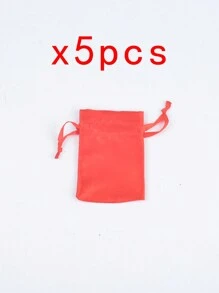 5 cái Đúng mốt Vải Sa tanh & Lụa Dây rút Đối với Nhẫn , Hoa tai , Vòng tay , Ngày lễ tình nhân Đối với phụ nữ - Túi dây rút satin - Xem 23