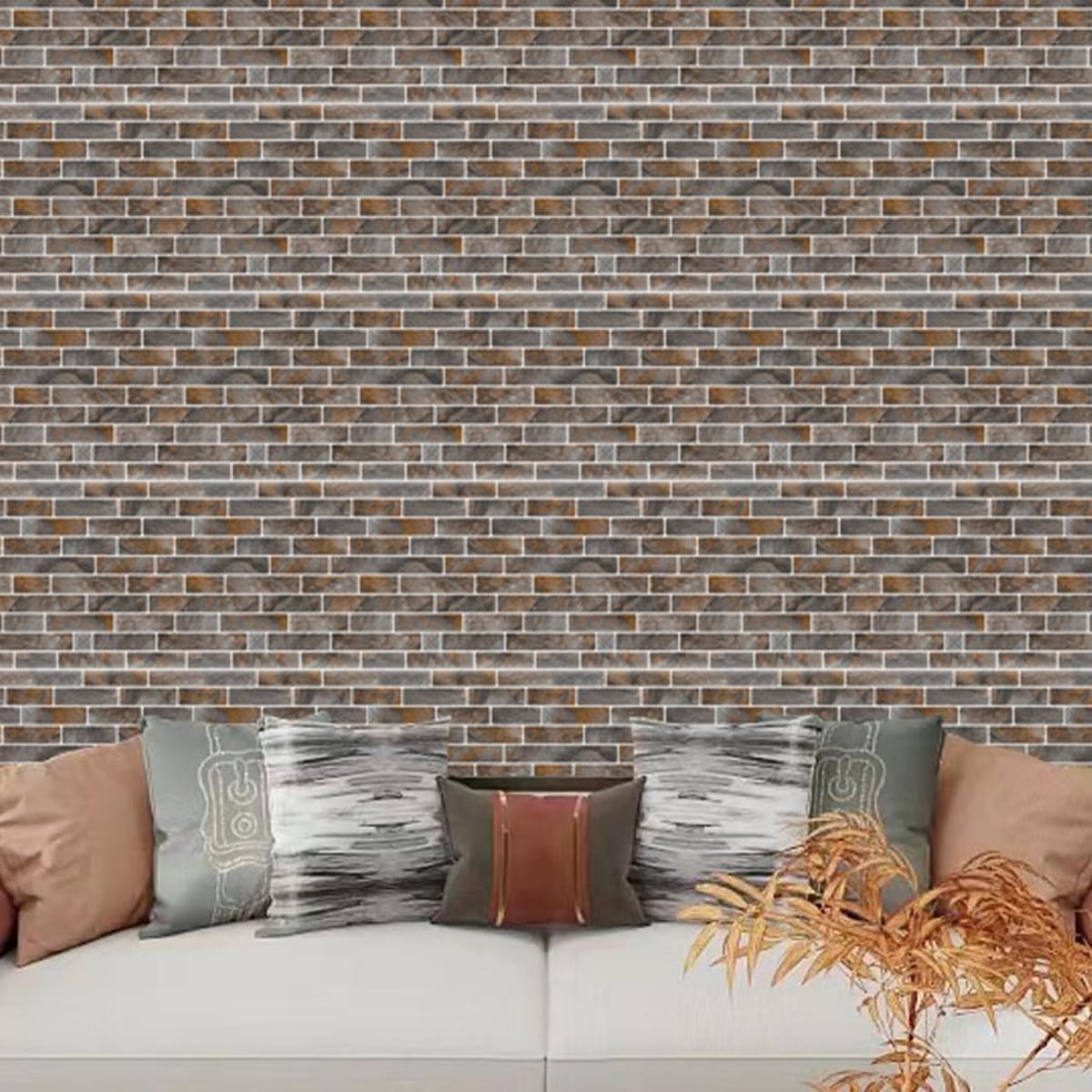 10 PCS 3D Wall Panels, Wallpaper Sticker With SelfAdhesive Waterproof