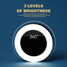 Usb Rechargeable Mini Led Selfie Ring Light For Phone Photography - Pink - View 3