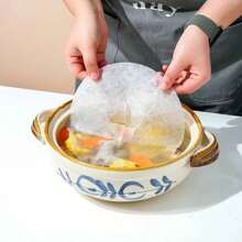 12片装一次性汤吸油纸食物汤吸油卫生过滤纸厨房小工具配件 - 白色 - 查看 4