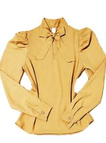 Women Blouses - 米色 - 查看 1
