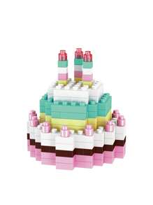 1 Blocs de construction alimentaires, blocs de construction de crème glacée, blocs de construction de gâteau, blocs de construction de vin rouge, blocs de construction d'orange, blocs de construction de gâteau, blocs de construction de kiwi, blocs de construction de sushi, blocs de construction de chocolat, série de blocs de construction alimentaires DIY, cadeau d'anniversaire, mini blocs de construction, décoration de bureau, soulagement de la pression