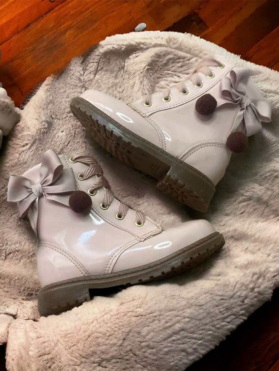 Kids Boots - 乾枯玫瑰色 - 查看 1