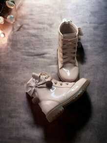 Kids Boots - 乾枯玫瑰色 - 查看 3