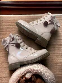 Kids Boots - 乾枯玫瑰色 - 查看 4