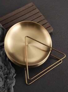 4 件不锈钢盘和 1 件储物架圣诞礼物 - 銀色 - 查看 6