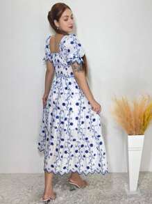 Women Dresses - Xanh đậm - Xem 2