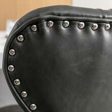 25-33 Inch PU Leather Bar Stools, Counter Height Adjustable Swivel Barstools High Bar Chairs With Back & Metal Base, Stools Chair With Footrest For Home Kitchen Island, Pub(Beige, Set Of 6)