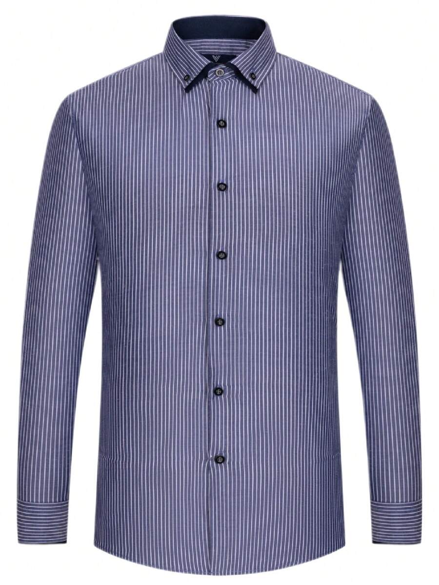 Men Shirts - Navy Blue - View 1