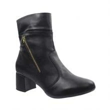 Women Mid-Calf Boots - 黑色 - 查看 2