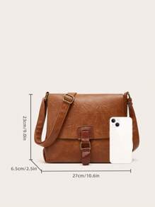 zijinling New Stylish Classic Style Women's Bag, Simple Preppy Shoulder Bag Crossbody Bag For Casual Use