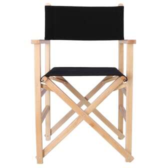 Well Home WELL HOME MOBILIARIO & DECORACIÓN Regisseurstoel sunset, geolied, zwarte stof, 51x46x86 cm
