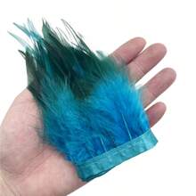 1Meters Artificial Feathers Trim Crafts Sewing Clothing DIY 4-6/10-15cm Party Wedding Feathers Ribbon Hair Jewelry Making Plumas Accessories Decoration