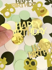 100入組彩色碎紙屑18歲生日和葉形派對裝飾 - 彩色 - 查看 6