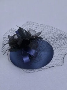 Mũ quyến rũ nhỏ dành cho nữ Váy cưới màu đen quý phái cổ điển của Anh Mũ sắt Đêm che mặt ở Thượng Hải Mũ nón Phụ kiện Mũ quyến rũ dành cho nữ Mũ đua ngựa Mũ dự tiệc Chụp ảnh cưới cô dâu Mũ sắt Mũ trang nhã Mũ đen Mũ trắng Mũ quyến rũ Mũ nữ màu hồng Nơ mũ duyên dáng - A - Xem 3