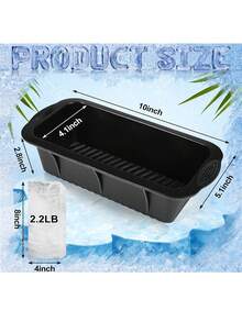 Ice Mold, Reusable Silicone Ice Blocks For Cold Or Cooler, Suitable For Advanced Silicone Molds In Ice Baths, Suitable For Large Ice Block Trays, Large Ice Blocks,Ice Cube,Party,Travel,Wedding,Birthday,Graduation,Bachelorette Party,Bachelorette,Kitchen,Kitchen Items,Storage,Decor,Outdoor. - Random Color - View 2