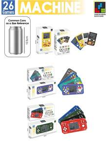 Mini Handheld Game Console (Battery Not Included) With 26 Retro Style Pixelated Games Including Russian Block And Various Classic Style Vintage Controllers - Colors Shipped Randomly - View 7