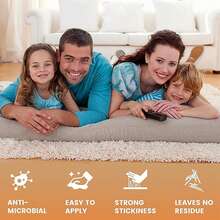 防滑墊,8入組雙面不滑防滑墊,可重複使用的可洗地毯膠帶,適用於木地板、瓷磚地板、地毯、地墊、牆壁（黑色） - 黑色 - 查看 7