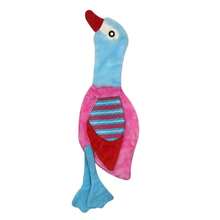 Pet Plush Three Color Soft Fabric Animal-Shaped Squeaky Interactive Toy For Dogs And Birds - Multicolor - View 4