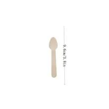 100pcs/Pack 100% Natural Birchwood Disposable Mini Dessert Spoons, 3.8 Inch/10cm, Suitable For Eating Desserts, Cakes, Ice Cream, Picnics, Camping, Parties, Summer Dinners, Portable - Multicolor - View 5