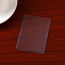 10pcs Clear Pvc Waterproof Protective Case For Gaming Cards With Blue Light & White Light - Multicolor - View 3