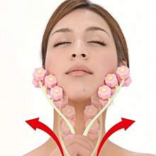 1/2PCS Flower-Shaped Face Massager For Natural Firming - Beauty Roller For V-Shape Contour & Relaxation, Battery-Free,Beauty,Skin Care Products,Spa,Self Care,Skin Care Tools,Face Care,Esthetician Supplies,Massage,Face Massage Tool,Face Roller