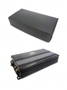 1入Bemines T600.D黑色立體聲冷卻設計全鋁車身，推動低音炮和揚聲器，Class D單通道單600W高功率車輛擴音器，Hi-Fi級別，適用於所有車型 - 黑色 - 查看 9