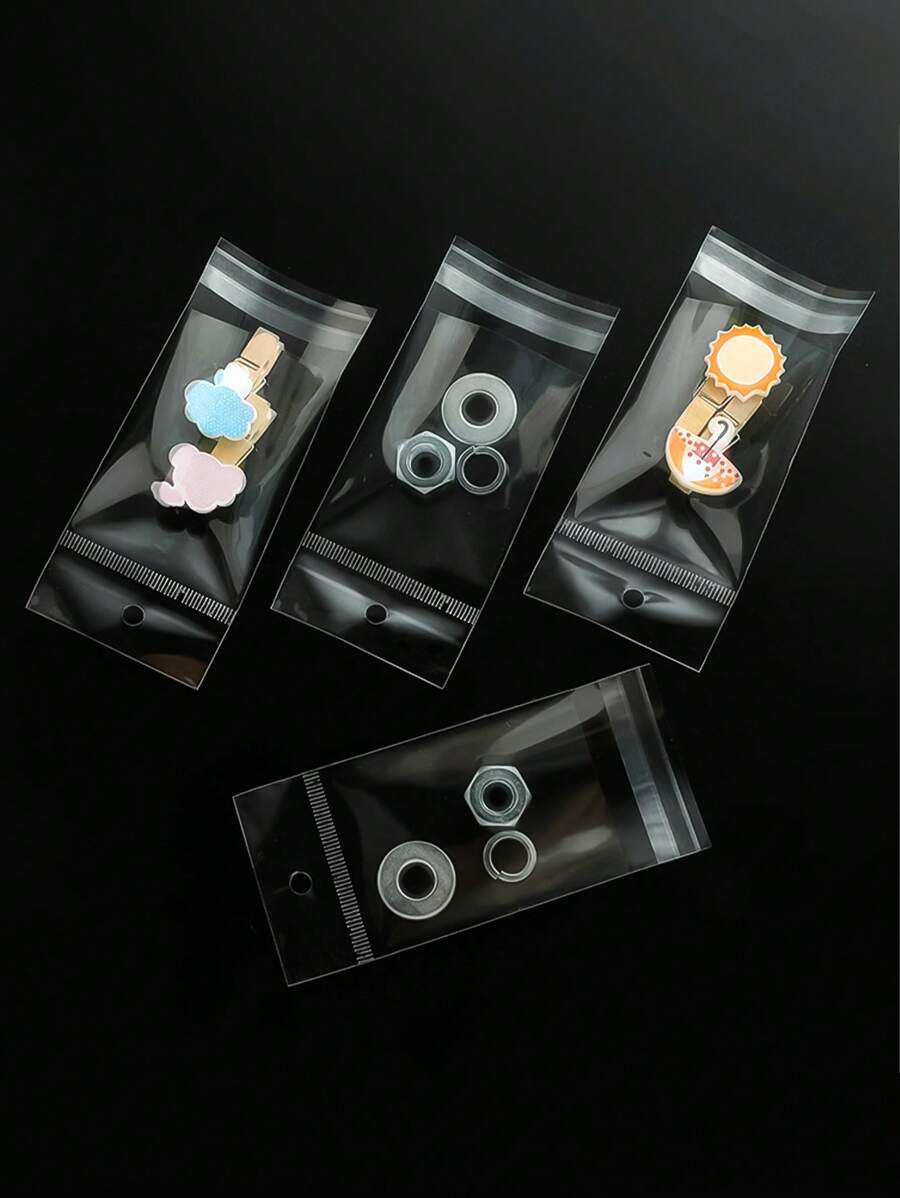 Bolsa De Embalaje Pequeña De Plástico Transparente Sellable Para Joyería, Pulsera, Anillo, Organizador De Exhibición, Suministros Para Empras, 100 Uds. - AliExprs 36