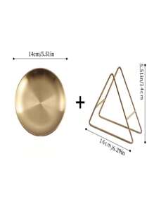 4 件不锈钢盘和 1 件储物架圣诞礼物 - 銀色 - 查看 9