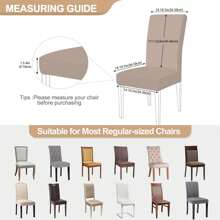 1/4/6pcs Milk Silk High Back Chair Covers, Modern Polyester Stretch Dust-Proof Stain Resistant All Season Slipcovers For Living Room Dining Room Bedroom Home Use - Multicolor - View 2