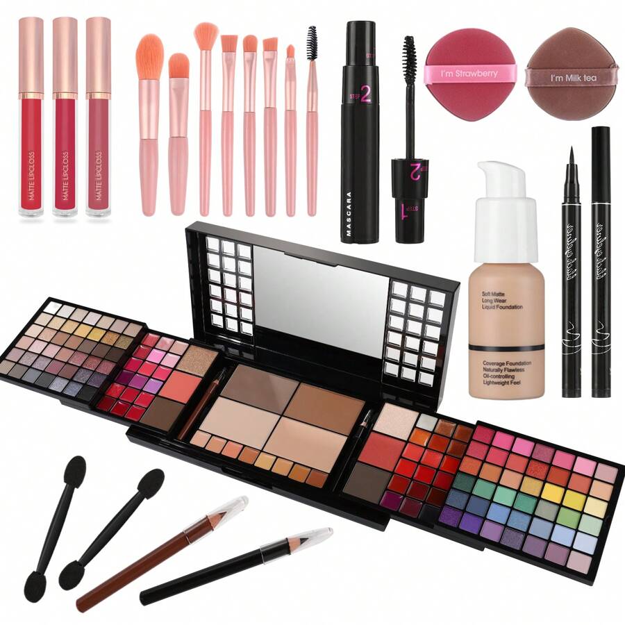 UCANBE Set de maquillaje Halloween De larga duración Impermeable A prueba de manchas Mate Crema / Satén Alto brillo Metálico - Multicolor - Ver 1