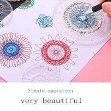Juego de arte y manualidades Spirógrafo de diseño espiral de 5 a 32 piezas, increíble juego de papel mágico para raspar y dibujar con arcoíris, perfecto para dibujar y aprender a dibujar para niños, juego de manualidades, juego mágico, manualidades para niños, manualidades, manualidades para niños, juego mágico, juego de manualidades para niños, manualidades para niñas - Multicolor - Ver 5