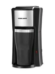 Cafetera Eléctrica Individual, con Vaso Termo Marca Black Decker Modelo CM618B Color Negro - Negro - Ver 1