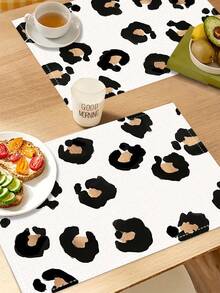 4pcs Cách nhiệt & Chống trơn trượt , Có thể giặt được , Thích hợp Đối với Tách cà phê , Bát & Đĩa , Nhà  Đồ trang trí Đối với Phòng bếp & Phòng ăn - màu nâu - Xem 7