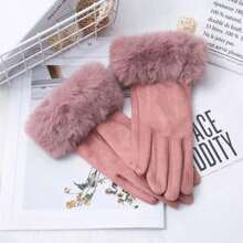 Women Full Finger Gloves - Pink - View 2