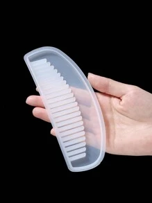 Molde De Resina De Silicona Transparente Con Efecto De Espejo Diy Con Diseño De Flores Secas Para Hacer Artesanías De Resina Uv, Peines, Espejos Y Cristales