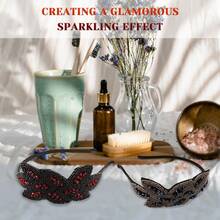 2入組波西米亞風格珠子和鑽石手工頭帶，適用於化妝派對、舞會、復古髮飾 - 彩色 - 查看 7